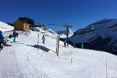 34A Lake Louise Back Bowl With Top of Ptarmigan Chairlift, Fossil Mountain, Redoubt Mountain From The Grizzly Gondola At Lake Louise Ski Area